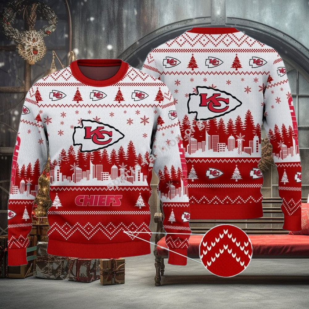 NFL Kansas City Chiefs Ugly Christmas Sweater Gift For Fans NFL Kansas City Chiefs Ugly Christmas Sweater Gift For Fans