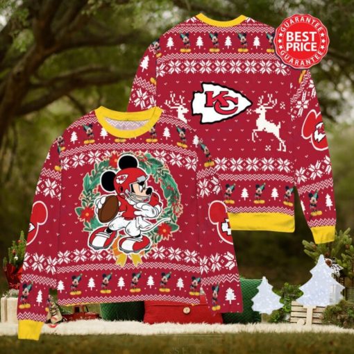 NFL Kansas City Chiefs x Mickey Mouse Christ Ugly Sweater