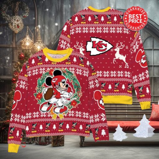 NFL Kansas City Chiefs x Mickey Mouse Christ Ugly Sweater