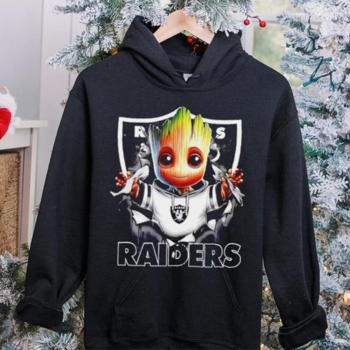 NFL Las Vegas Raiders Baby Groot hoodie, sweater, longsleeve, shirt v-neck, t-shirt