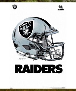 NFL Las Vegas Raiders Drip Helmet 20 Wall Poster