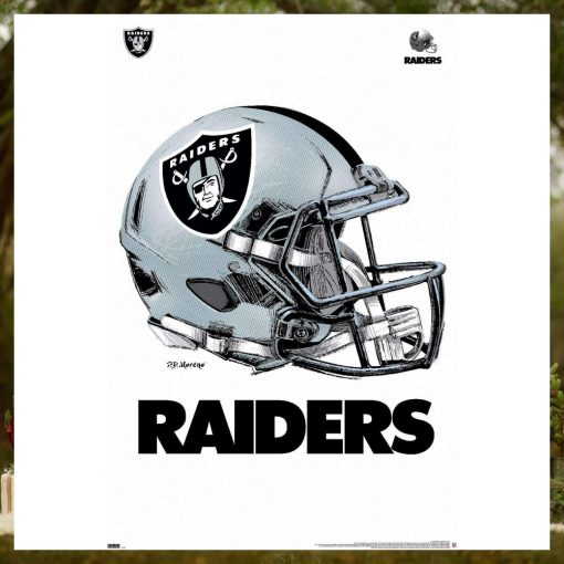 NFL Las Vegas Raiders   Drip Helmet 20 Wall Poster