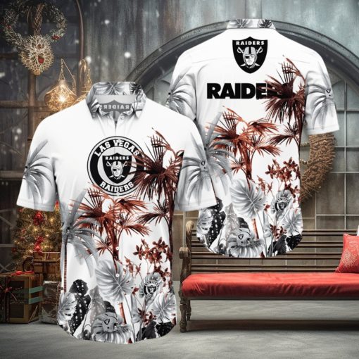 NFL Las Vegas Raiders Hawaii Shirt Palm Tree Aloha Shirt For Fans