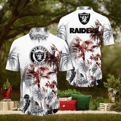 NFL Las Vegas Raiders Hawaii Shirt Palm Tree Aloha Shirt For Fans