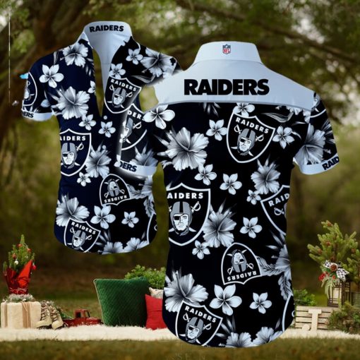 NFL Las Vegas Raiders Hawaiian Shirt Summer Button Up