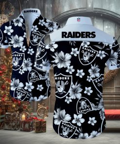 NFL Las Vegas Raiders Hawaiian Shirt Summer Button Up