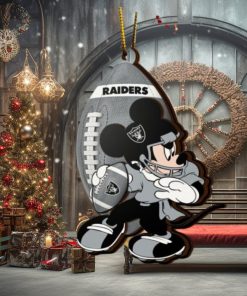 NFL Las Vegas Raiders Mickey Mouse Christmas Ornament 2023 Christmas Tree Decorations