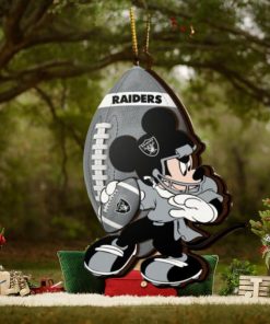 NFL Las Vegas Raiders Mickey Mouse Christmas Ornament 2023 Christmas Tree Decorations