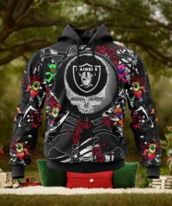 NFL Las Vegas Raiders Mix Grateful Dead, Personalized Name & Number Specialized Concepts Kits 3D Hoodie