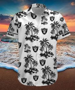 NFL Las Vegas Raiders Palm Tree Tropical Summer Hawaiian Shirt