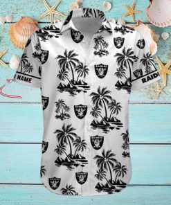 NFL Las Vegas Raiders Palm Tree Tropical Summer Hawaiian Shirt