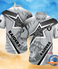 NFL Las Vegas Raiders Special Football Team Star Hawaiian Shirts