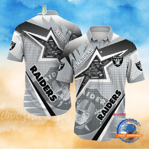 NFL Las Vegas Raiders Special Football Team Star Hawaiian Shirts