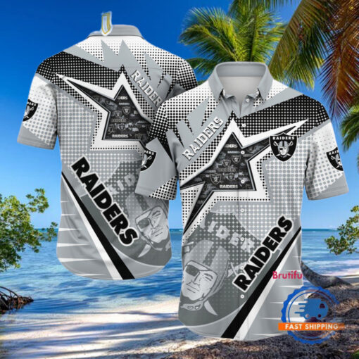 NFL Las Vegas Raiders Special Football Team Star Hawaiian Shirts
