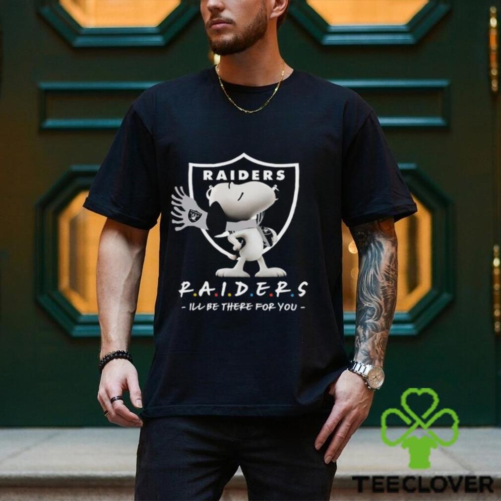 NFL Las Vegas Raiders T Shirt Snoopy I'll Be There For You - teejeep