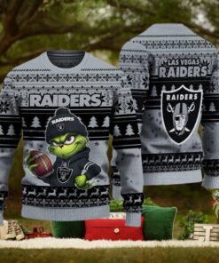 NFL Las Vegas Raiders The Grinch Ugly Christmas Sweater