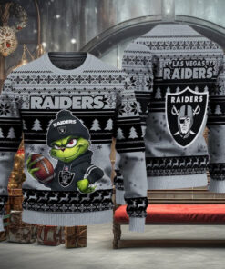 NFL Las Vegas Raiders The Grinch Ugly Christmas Sweater