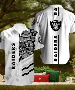 NFL Las Vegas Raiders White Hawaiian Shirt