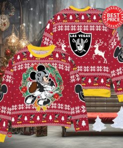 NFL Las Vegas Raiders x Mickey Mouse Christ Ugly Sweater