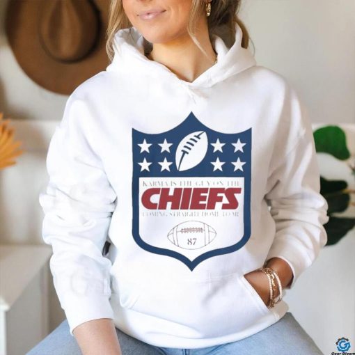 NFL Logo 87 Karma Definition Is The Guy On The Chiefs T hoodie, sweater, longsleeve, shirt v-neck, t-shirt