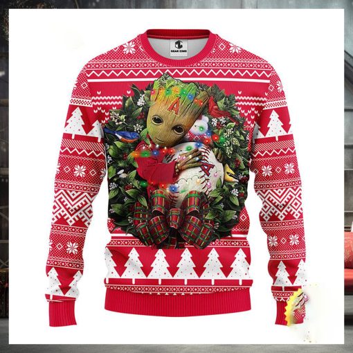 NFL Los Angeles Angels Groot Hug Christmas Ugly Sweater