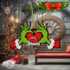 NFL Grinch Hold Baltimore Ravens Football Ornament Custom Name