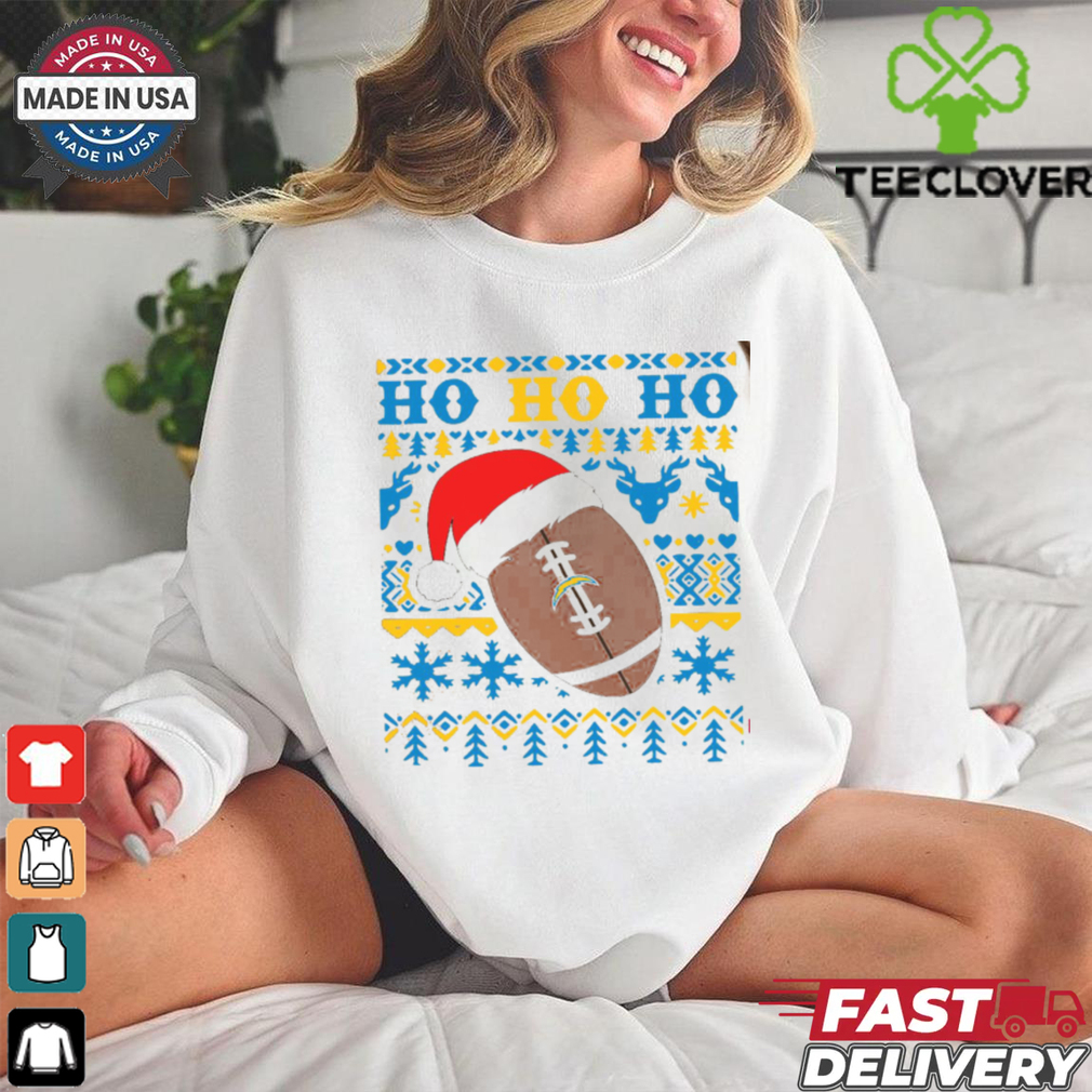 NFL Los Angeles Chargers Football Santa Claus Hohoho Christmas Pattern shirt NFL Los Angeles Chargers Football Santa Claus Hohoho Christmas Pattern shirt