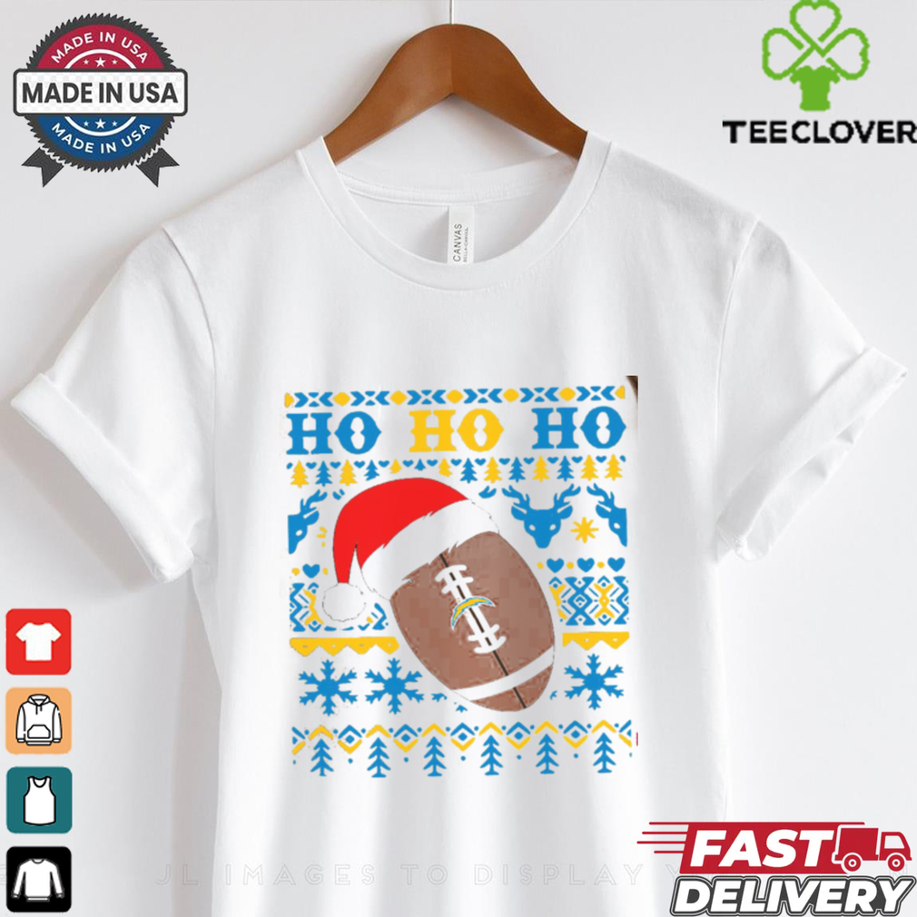 NFL Los Angeles Chargers Football Santa Claus Hohoho Christmas Pattern shirt NFL Los Angeles Chargers Football Santa Claus Hohoho Christmas Pattern shirt