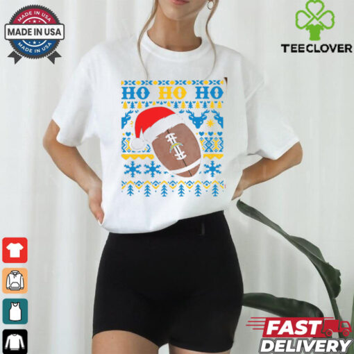NFL Los Angeles Chargers Football Santa Claus Hohoho Christmas Pattern shirt