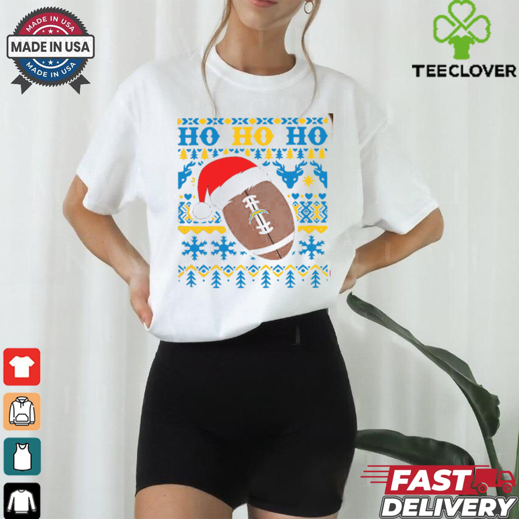NFL Los Angeles Chargers Football Santa Claus Hohoho Christmas Pattern shirt NFL Los Angeles Chargers Football Santa Claus Hohoho Christmas Pattern shirt