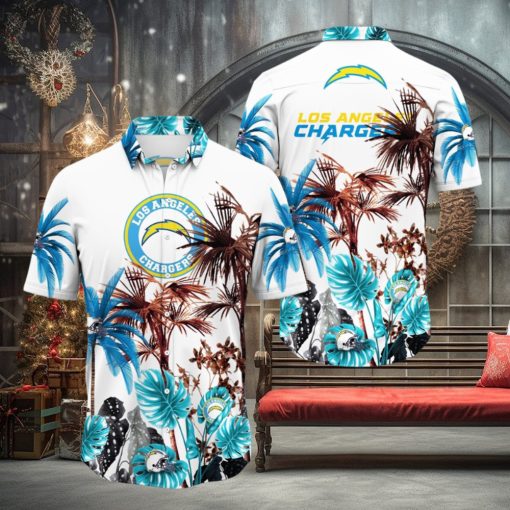 NFL Los Angeles Chargers Hawaii Shirt Palm Tree Aloha Shirt For Fans