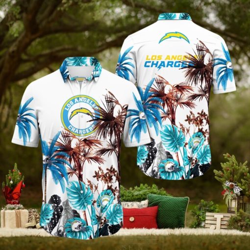 NFL Los Angeles Chargers Hawaii Shirt Palm Tree Aloha Shirt For Fans