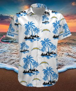 NFL Los Angeles Chargers Palm Tree Tropical Summer Hawaiian Shirt