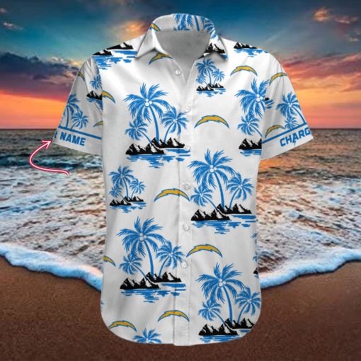 NFL Los Angeles Chargers Palm Tree Tropical Summer Hawaiian Shirt