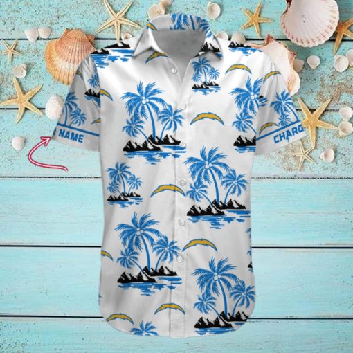 NFL Los Angeles Chargers Palm Tree Tropical Summer Hawaiian Shirt