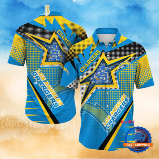 NFL Los Angeles Chargers Special Football Team Star Hawaiian Shirts