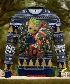NFL Los Angeles Rams Groot Hug Christmas Ugly Sweater