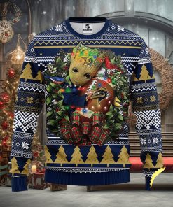 NFL Los Angeles Rams Groot Hug Christmas Ugly Sweater
