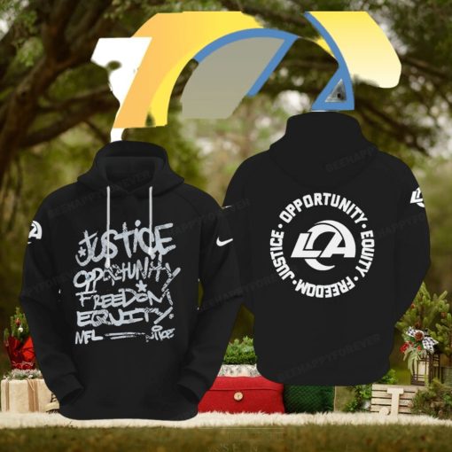 NFL Los Angeles Rams Justice Opportunity Equity Freedom Hoodie