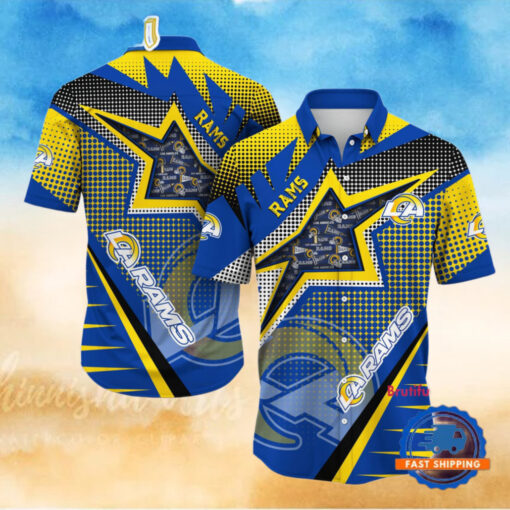 NFL Los Angeles Rams Special Football Team Star Hawaiian Shirts