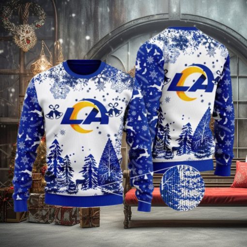 NFL Los Angeles Rams Special Forest Design Christmas Ugly Sweater Christmas Gift