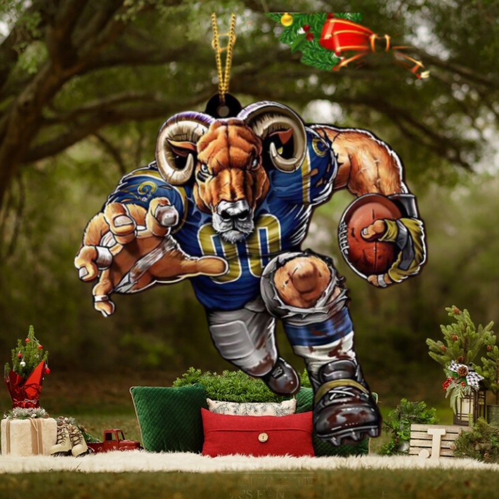 NFL Los Angeles Rams Sport Ornament 2023 Christmas Tree Decorations NFL Los Angeles Rams Sport Ornament 2023 Christmas Tree Decorations
