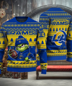 NFL Los Angeles Rams The Grinch Ugly Christmas Sweater