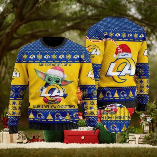 NFL Los Angeles Rams Ugly Christmas Sweater AOP Roast Custom Name