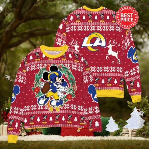 NFL Los Angeles Rams x Mickey Mouse Christ Ugly Sweater