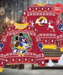 NFL Los Angeles Rams x Mickey Mouse Christ Ugly Sweater