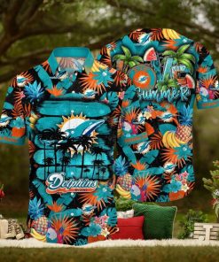 NFL Miami Dolphins Hawaii Shirt Flower Relaxed Island Wear