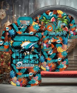 NFL Miami Dolphins Hawaii Shirt Flower Relaxed Island Wear