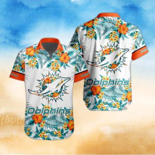 NFL Miami Dolphins Hawaiian Shirt Special Floral Tropical Team Spirit