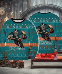 NFL Miami Dolphins Knitted Christmas Sweater Snowball